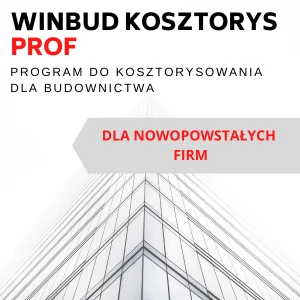 WINBUD Kosztorys Prof dla nowopowstałych firm