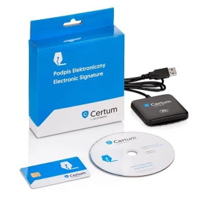  Certum Standard - zestaw do składania podpisu elektronicznego + Potwierdzenie tożsamości